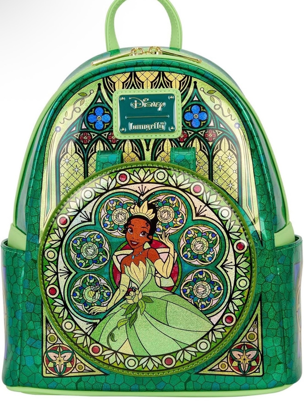 Disney Princess Loungefly Tiana Stained Glass Mini Backpack